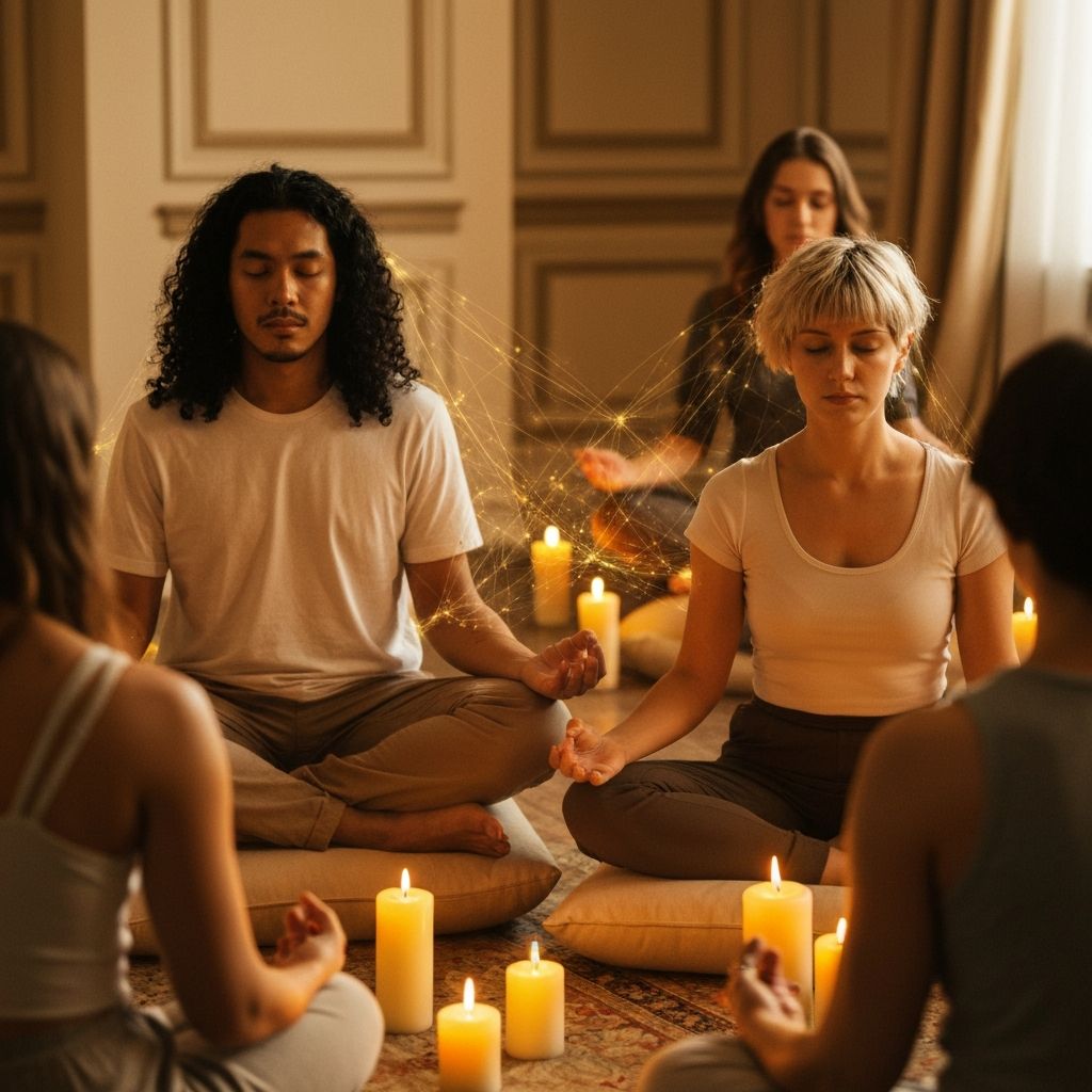 Executive leaders in deep alignment session